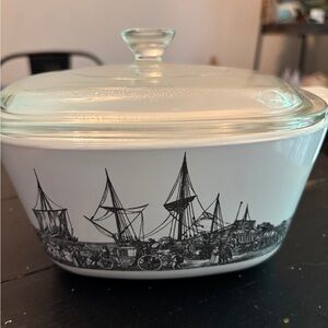 Vintage 1970’s Corningware dish with Stockholm Renaissance design RARE!